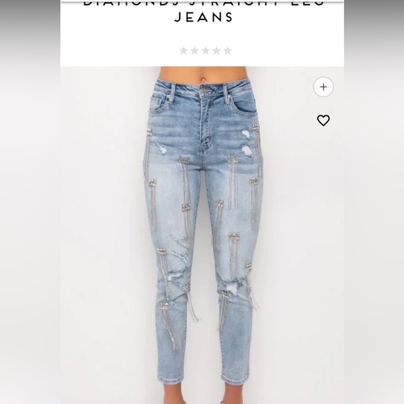 AKIRA Blue Straight Leg Distressed Jeans - Picture 10 of 12